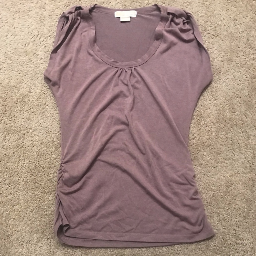 Michael Kors sleeveless shirt in dark taupe